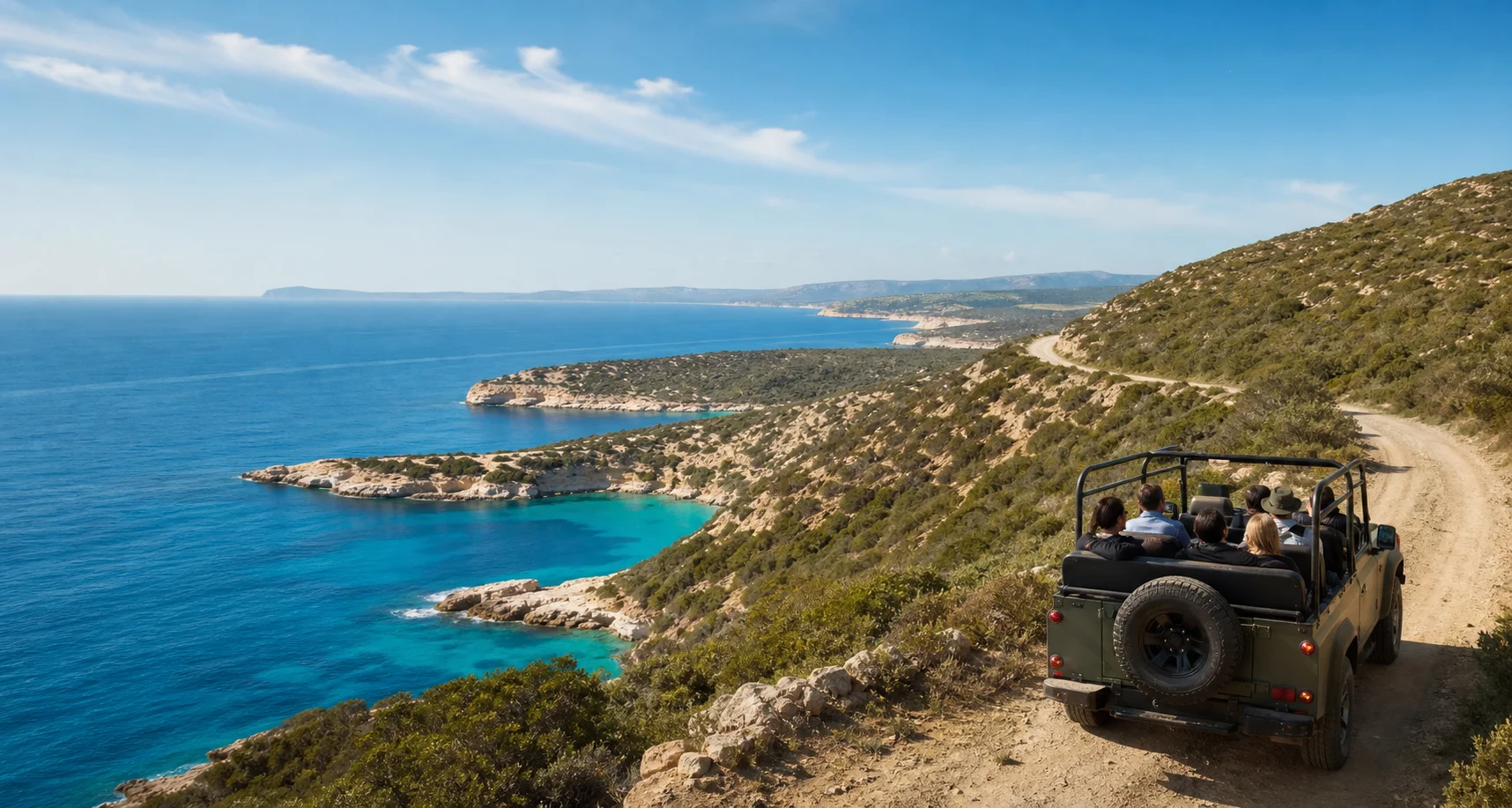 Jeep safari overlooking the Akamas Peninsula coastline